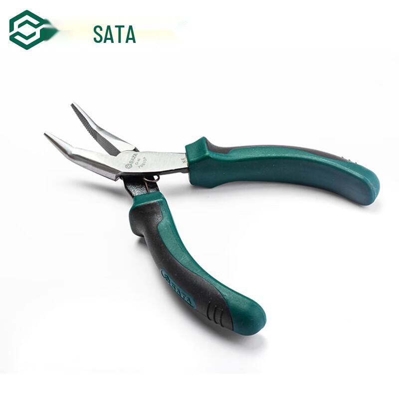 SATA Mini Bent-Nose Pliers 5.5 inches