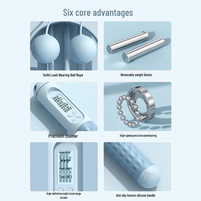 FeierDun Smart Cordless Weighted Skipping Rope