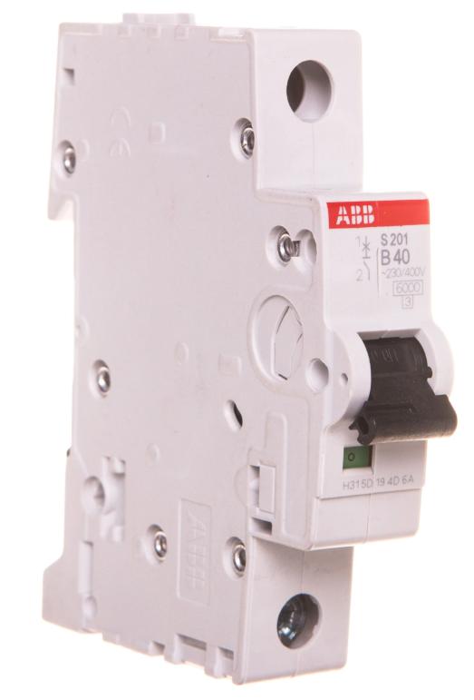 Circuit Breaker 1P B 40A 6Ka Ac S201-B40 2Cds251001R0405