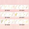Temporary Tattoos Stickers, The Corner of The Eye Tattoos with Heart Star Pattern, Temporary Body Art Stickers for Adults Kids Party Use