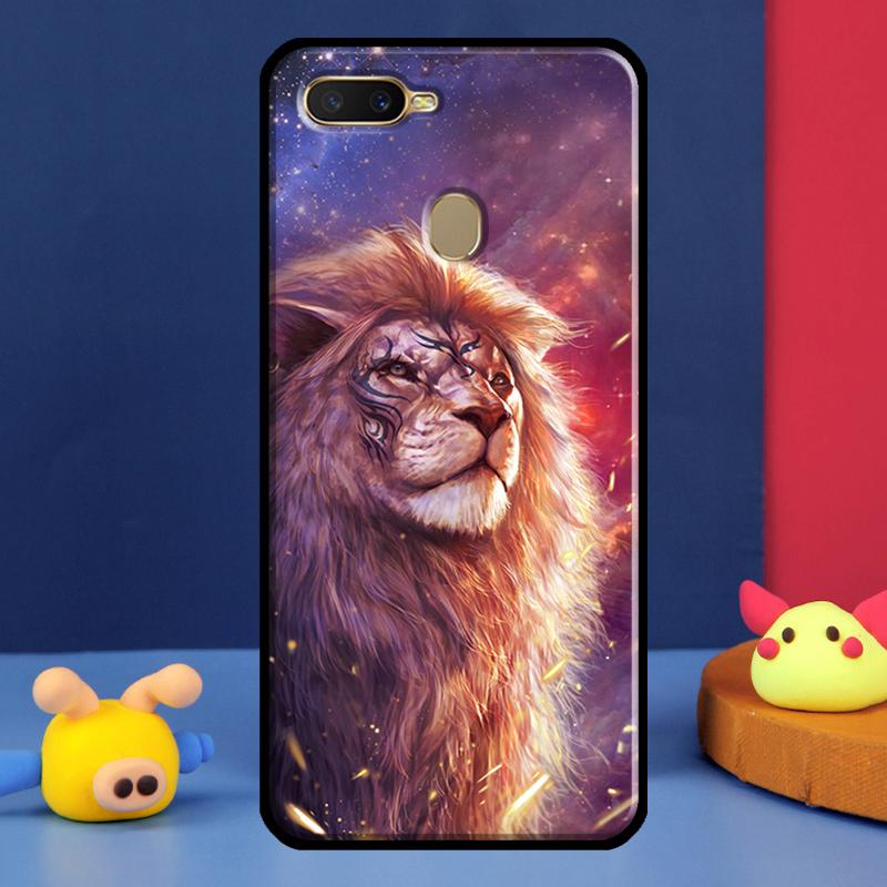 Lion Art For Oppo A54 A57 S A78 A58 A98 A5 A9 A91 A15 A16 A17 A52 A72 A76 A96 A74 A94 A77 Phone Case