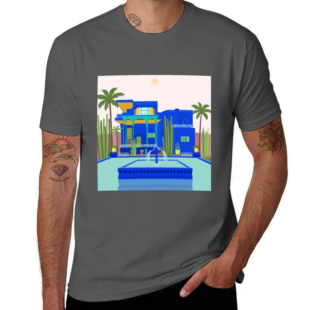 Jardin Majorelle Tshirt Lightweight Casual Summer Tshirt