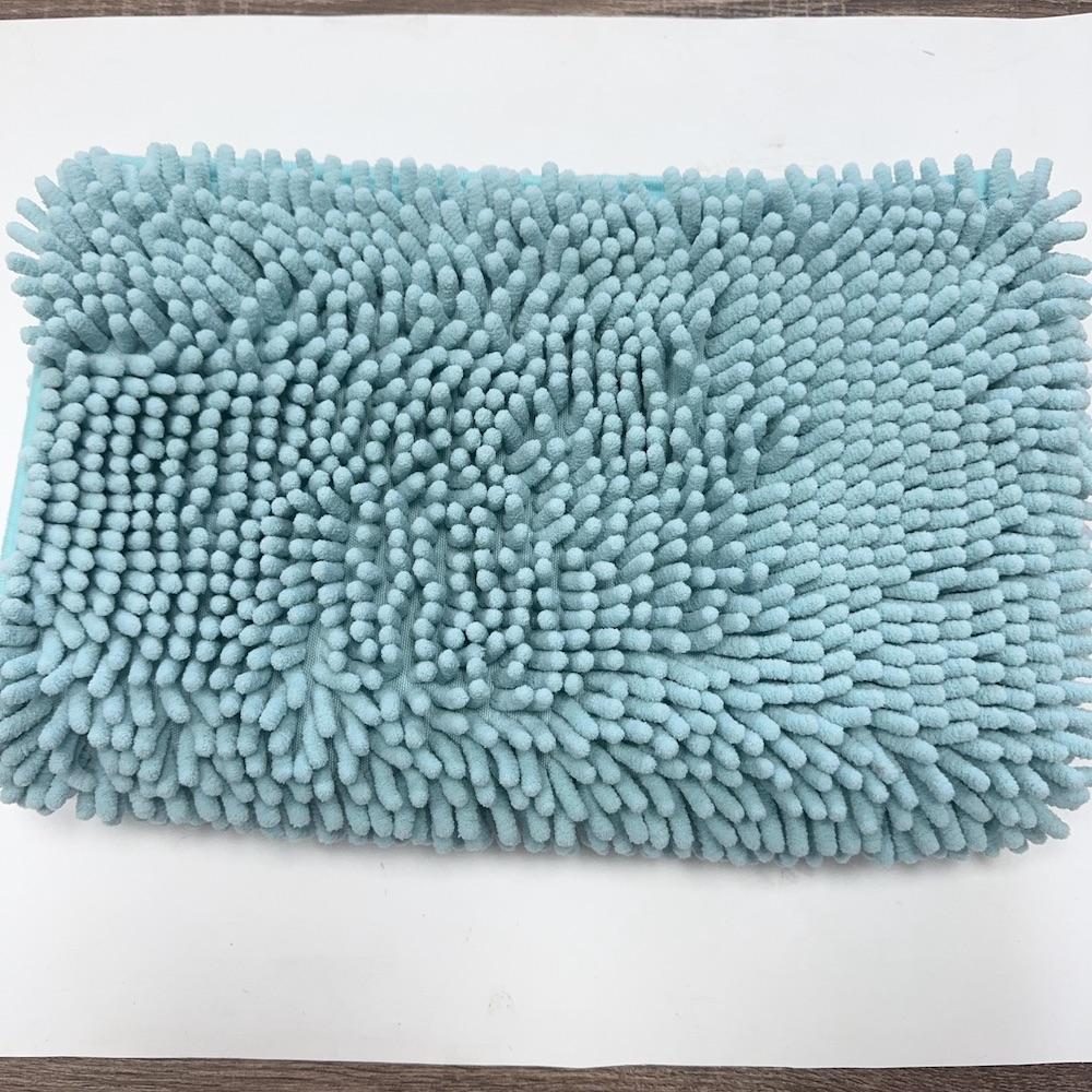 Super Absorbent Microfiber Chenille Bath Mat Non Slip Bath Rugs Floor Mat Bathroom Floor Mat (Sky Blue,40X60CM&400MMx600MM) небесно-голубой