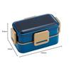 Skater Bento Box, Ocean Blue, 600ml, Antibacterial, Soft Filling, Domed Lid, Two Tiers, Women's, Made in Japan, PFLW4AG-A