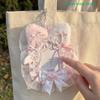 [CL]Sweet Photo Protector Case Card Plush Lace Photocard Holder Anime Lolita Idol Display With Bowknot Pendant Bag Accessory[CL]