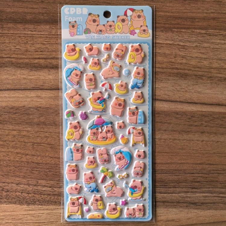 Reusing Tiny Sticker for Phone Case Notebook Handcraft Cute Puffier Sticker for Kids, 3D Design Sticker for Boys Girls