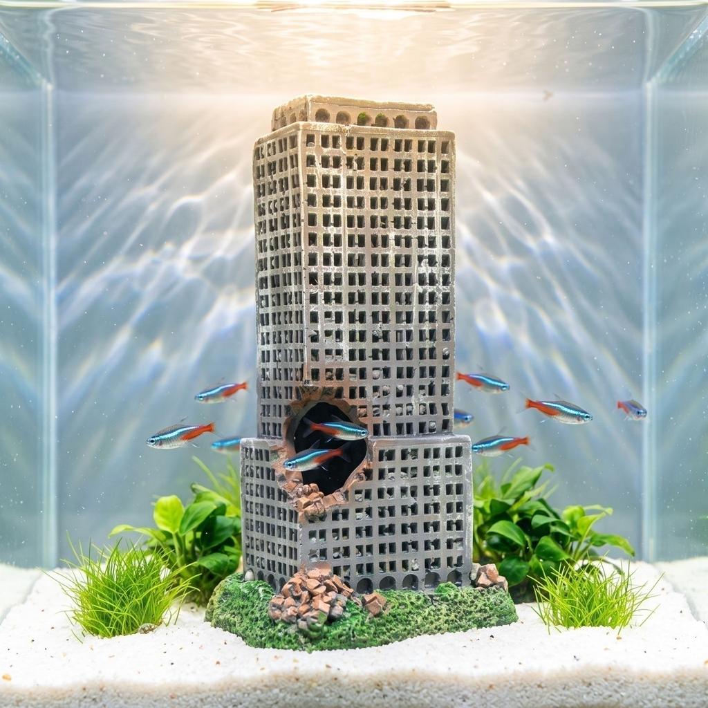 Building Ruins Aquarium Decoration Ornament for