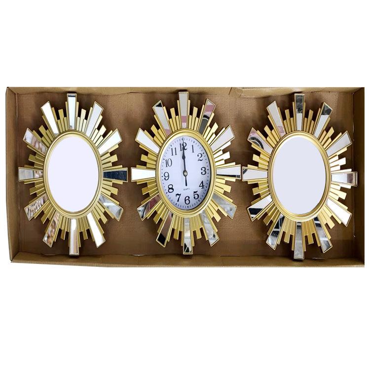 Living Room Wall Clock Home Table Sofa Background Wall Clock Modern Minimalist Abstract Art Wall Clock Triple Wall Clock