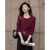 Demana Women's Miu College Embroidered Knit Cardigan