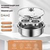 4 Cup Poached Egg Maker Stainless Steel Pan For Kitchen Breakfast Egg Poacher Stainless Steel