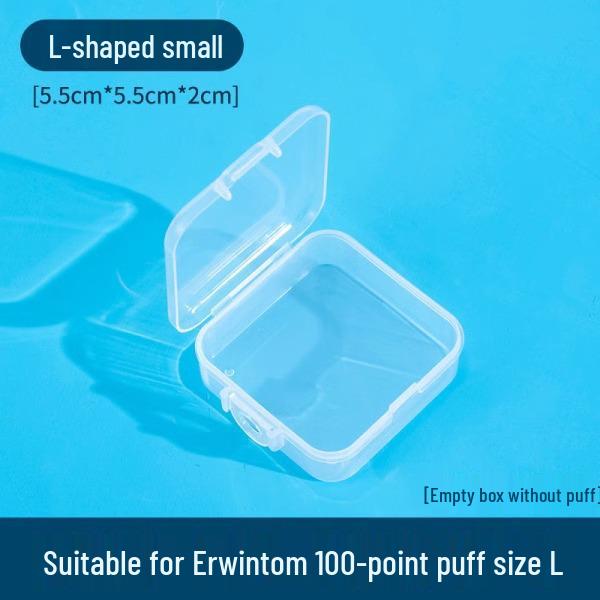Dual-Use Marshmallow Air Cushion Makeup Sponge with Storage Box