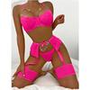 New Hot Erotic Mesh Lingerie Set Women Sexy Lingerie +Garter +Panties Set Sensual Lingerie Sex Suit Hot Porn Exotic Costumes