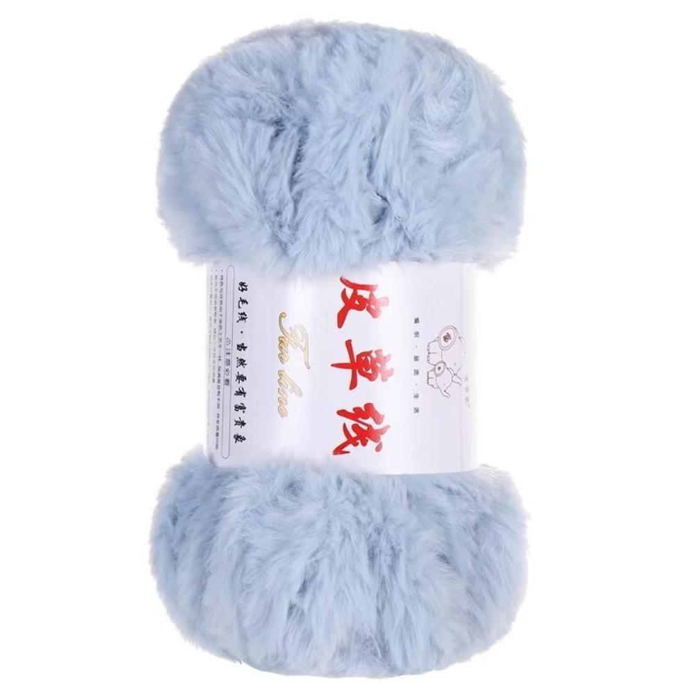 Warm Yarn 100g Roll Faux Fur Yarn Thick Yarn Anti-Pilling Cashmere Yarn Solid Color Soft Material Mink Wool Yarn Sweater Making