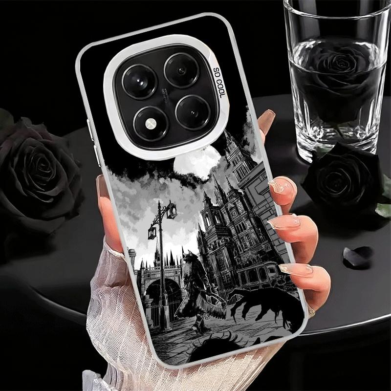 

B-Bloodborne Game Soft Phone Case for Samsung Galaxy S24 S25 FE S26 Edge S23 Ultra S22 Plus S21 + Shockproof Cover Back Shell Redmi Note 15 Pro 4G