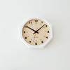 KATOMOKU muku clock 8 Octagonal White Wall Clock with Continuous Second Diameter km-81WH8 Hand, 30.0cm (Quartz Clock)