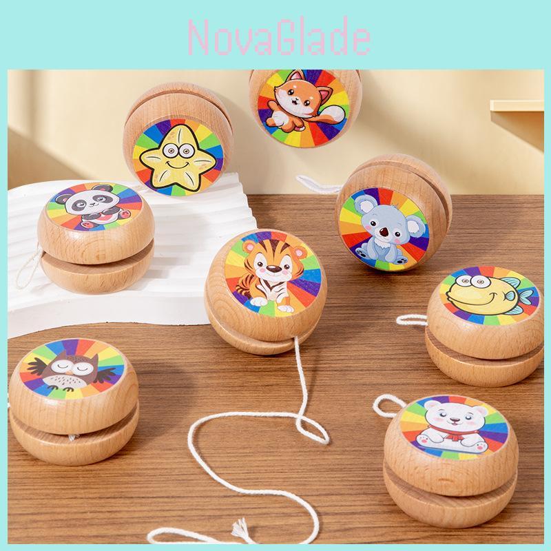 Wooden Animal Spinner Toy For Kids Educational And Classic Play