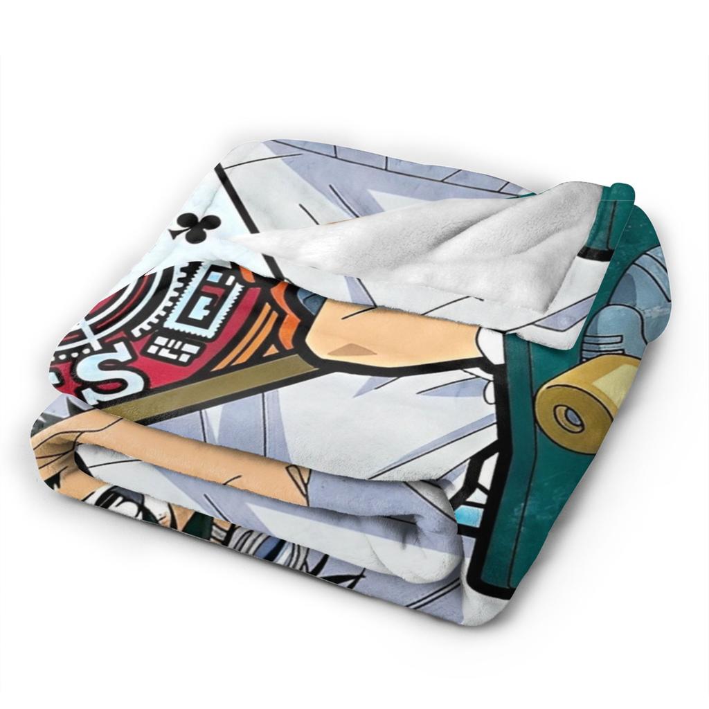 Vintage 90s Detective Conan Anime Blanket Kuroba Kaito Fuzzy Vintage Soft Throw Blankets Bedding Lounge Spring/Autumn Outdoor