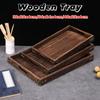 Decorate Tray Rectangular Wooden Tray Wooden Retro Style Wood Storage Tray Tea Tray Tea Fruit