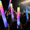 Glow Stick Sponge Bar LED Colorful Flashing Light Stick for Cheer Support Neon Party Event Light Up Wand for Night Activities