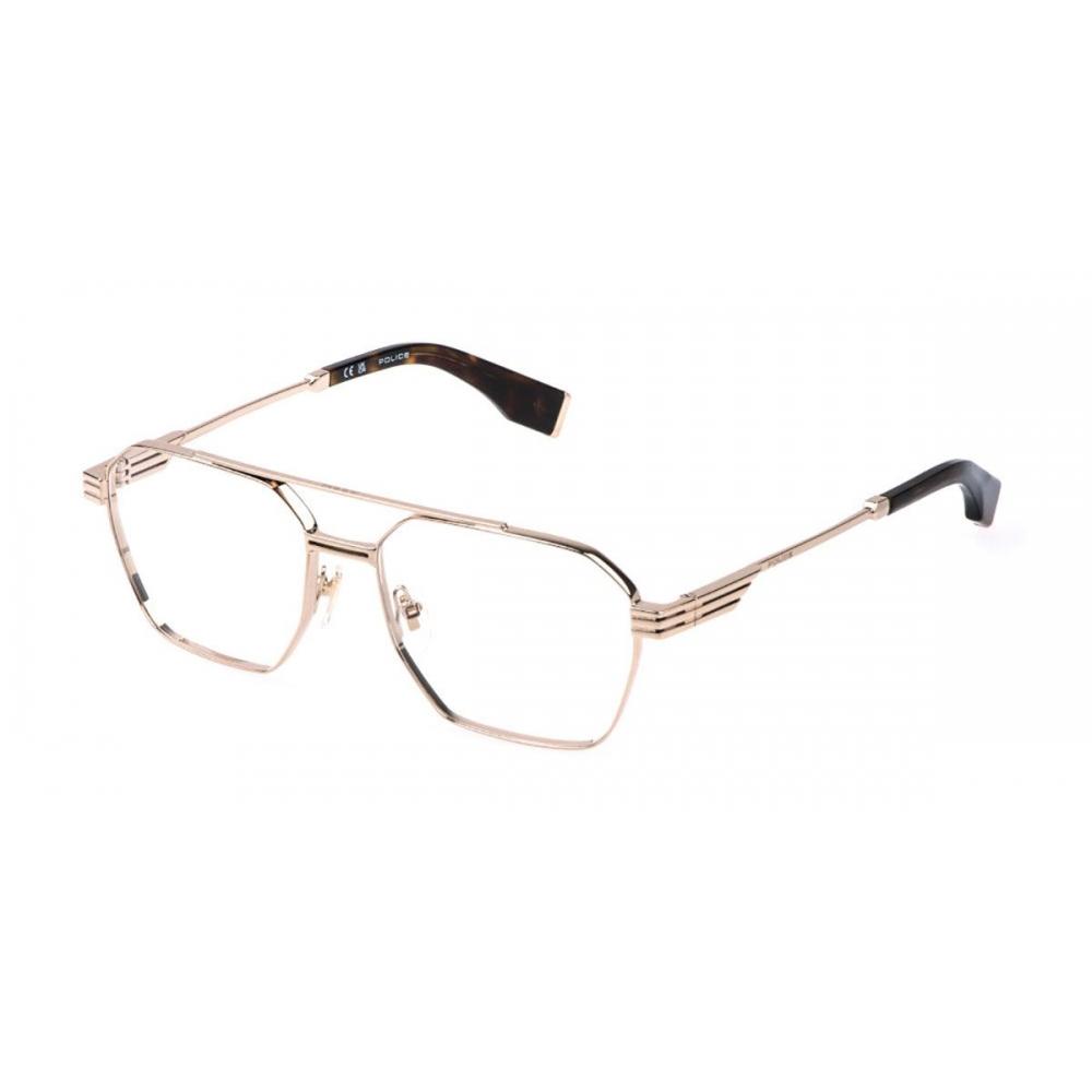 Police Eyeglasses Mercury 3 0300 Men Shiny Rose Gold/58-16-150