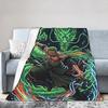 Zoros Vintage Tattoo Ornament Art Flannel Blanket Autumn Warm Throw Blanket for Kids Living Room Comfortable Sofa Bed Cover