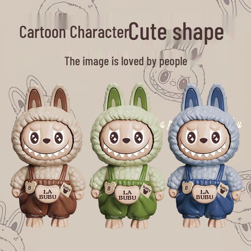 Labubu Schlüsselanhänger: Puppe mit wechselndem Gesicht für Kinder - Trendiges Spielzeug & kleines Geschenk