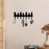 Cat Shape Key Hook Wall Mount Metal Key Holder Home Decor Storage Christmas Gift