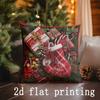 Home Decor Christmas Themed Decorative Pillow Covers Pattern Cushion Cover Suitable For Sofa Bedroom Car Pillow Cover