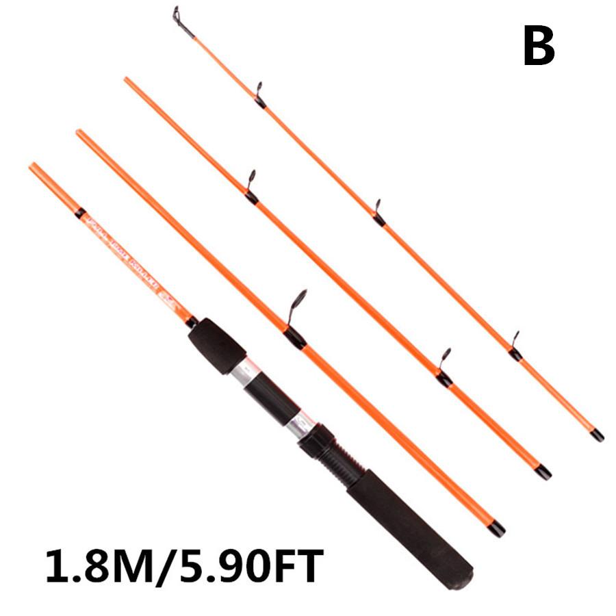 

Сверхлегкое 4-секционное туристическое удилище FTK с удобной ручкой из этиленвинилацетата — идеально подходит для рыбалки на ходу! 1.8M/5.90FT красный
