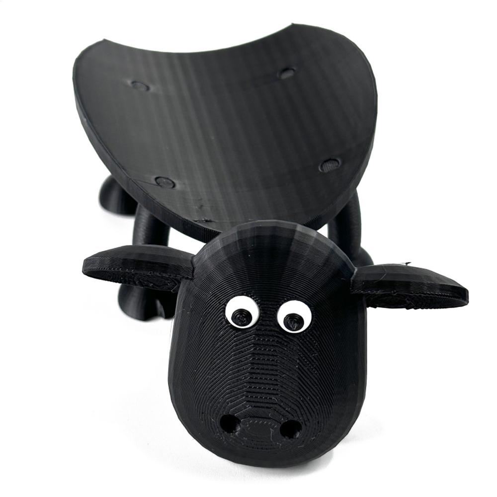 

Sheep Toilet Paper Holder Resin Lovely Sheep Tissue Box Stackable for Home Bathroom Funny Tissue Paper Roll Storage чёрный