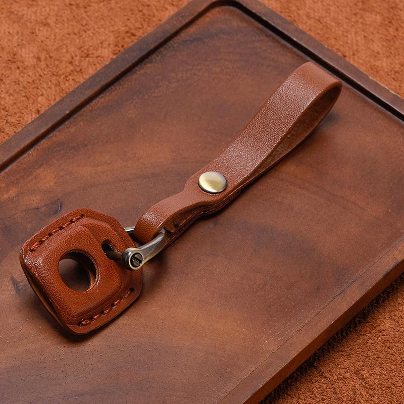 Vintage Genuine Leather Key Case for Harley Sportster, Pan America, and Nightster
