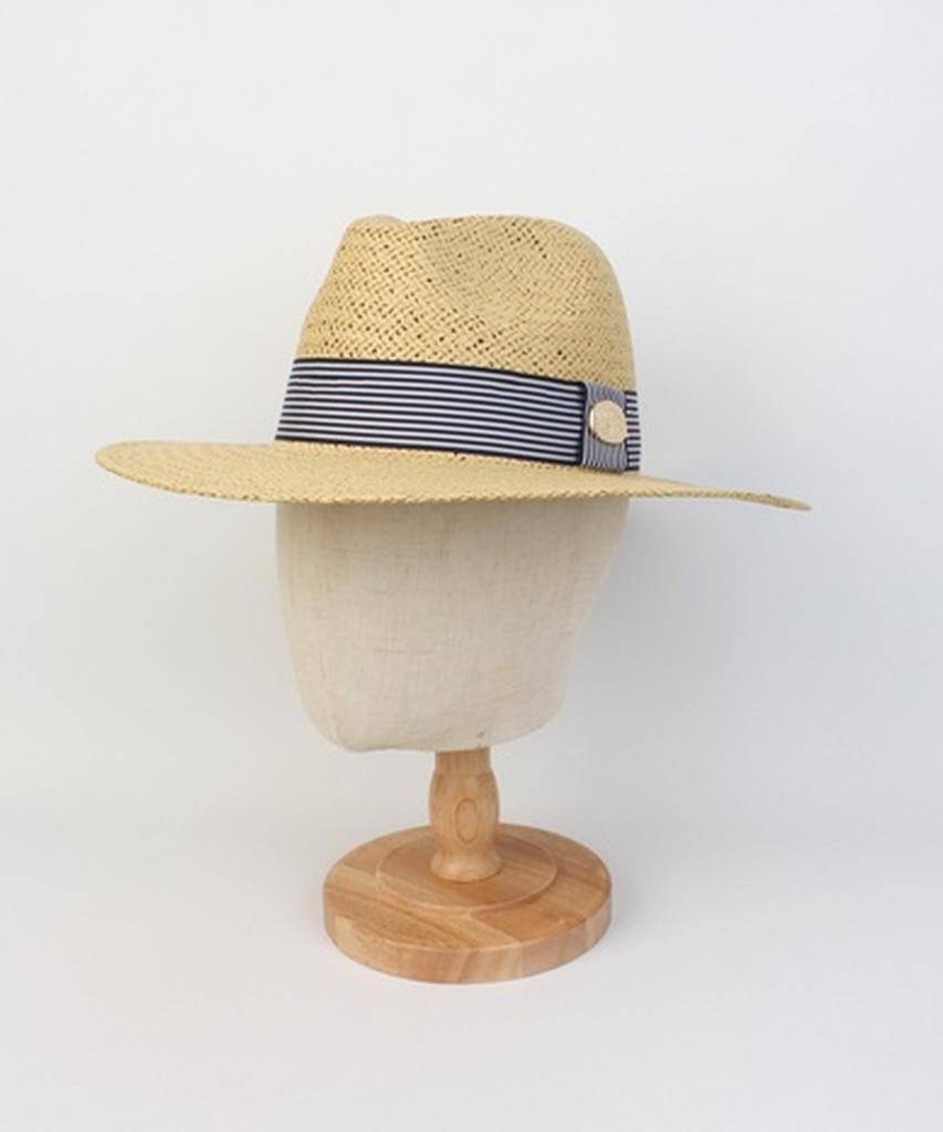 Yunibeosyeolkemiseuteuli Swing Stripe Line Beige Fedora Summer Fedora