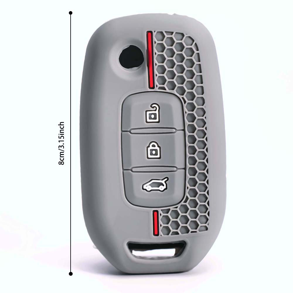 Silicone Car Key Case Cover Fit for Renault Kadjar Koleos Megane Captur Clio Kangoo Fit for Dacia Duster Logan Sandero Flip