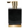 Spirella Ceramic Soap Dispenser Roma Black & Gold