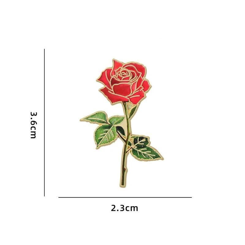 Elegant Botanical Enamel Flower Pins Assorted Plant Lapel Brooches Nature Badges For Womens  Jewelry Accessories