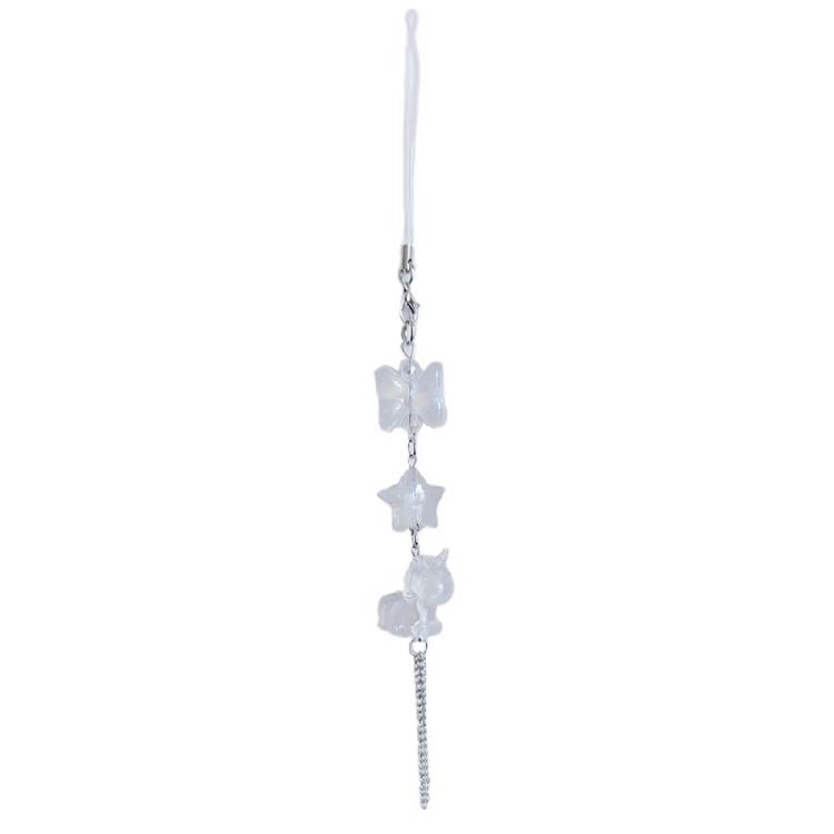 Y2K Phone Chain Cool Girl Sweet Pendant Strap with Star/Bowknot/Butterfly Charm