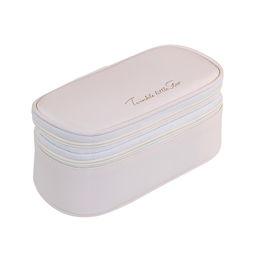 Women's Cosmetic Bag Makeup Bag Double Layer Large Capacity Luxury Cosmetics Organizer Travel Essentials Women's Storage Bags