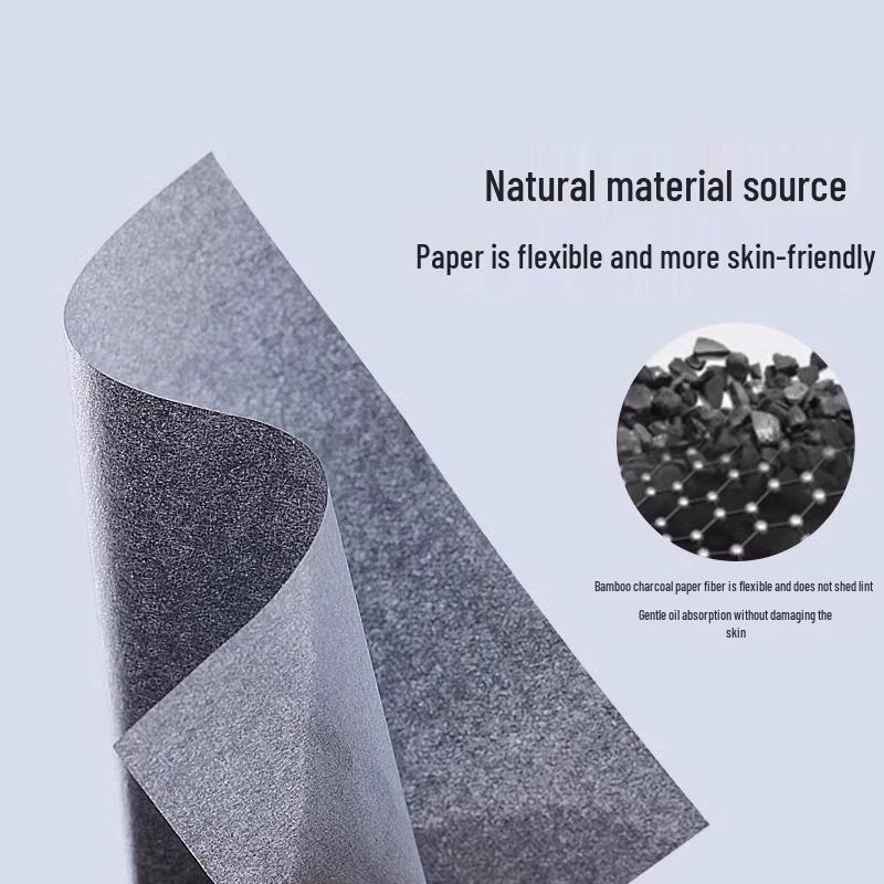 Portable Oil-Absorbing Face Paper with Puff & Mirror for Summer Oil Control