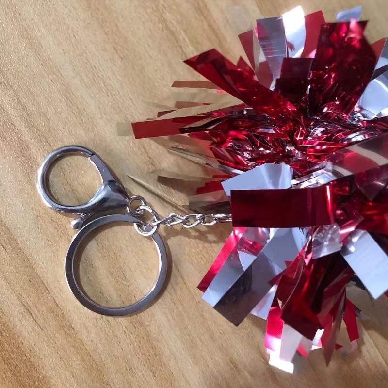 Kolorowe breloczki pomponowe cheerleaderskie Cheerleading Breloczek Zawieszka Folia Torba Wisiorek Uroczystość Upominki Akcesoria do tańca