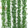 12Pcs Artificial Ivy Garland Hanging Fake Greenery Leaves Vines Home Garden Wall Party Decor