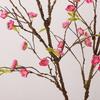 Chinese Style Artificial Plum Blossom Branch Elegant Plastic Simulation Silk Plums Blossom Handmade Realistic Fake Flower