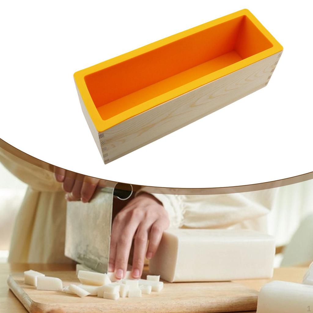 Rectangle Soap Casting DIY Making Crafts Flexible Silicone Model Loaf for