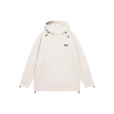 Li-Ning Trace Series Solid Logo Pullover Long Sleeve Sweatshirt Unisex Tops Moonlight-Grey AWDSH69-1