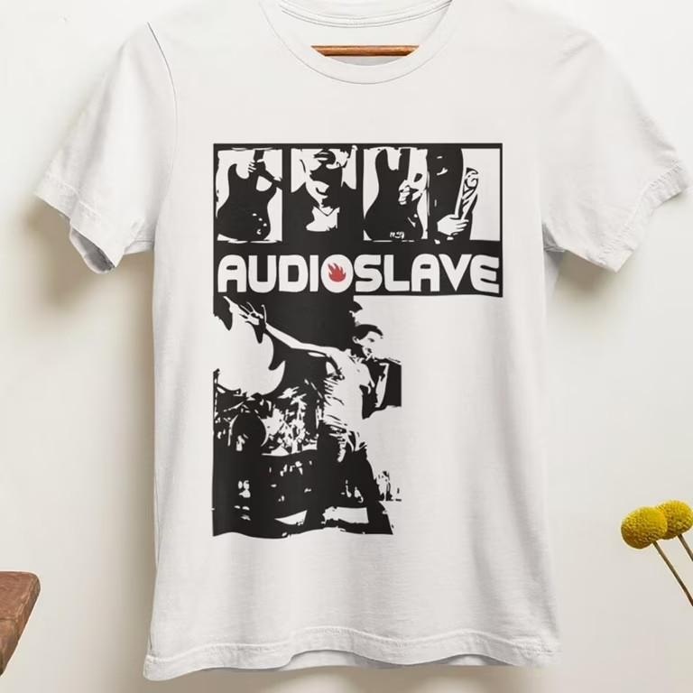 Audioslave rock band white Shirt Unisex S-5XL Reprint LO264 Unisex T-Shirt XXXL
