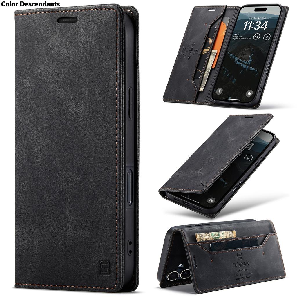 Lederhülle für Samsung Galaxy S9 S10 Plus S20 FE S21 S22 S23 S24 S25 Ultra Luxuriöse Magnetische Klapphülle Handy Ständer Tasche