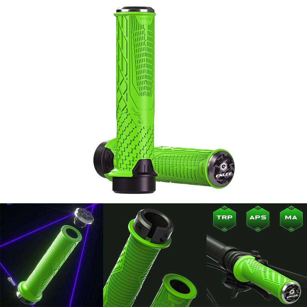Handlebar Grips, 1 Pair Aluminum Screw Grips Lock