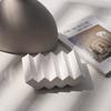 Gypsum Soap Dish With Quick Dry Design Wavy Shape Modern Decors Jewelry Display Rack For Sink Countertop Shower