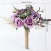 Künstliche Blumen Künstlicher Blumenstrauß Seidenblume Hochzeitssträuße Gefälschte Rose Handwurfvase Esstisch Blumenarrangement Dekor