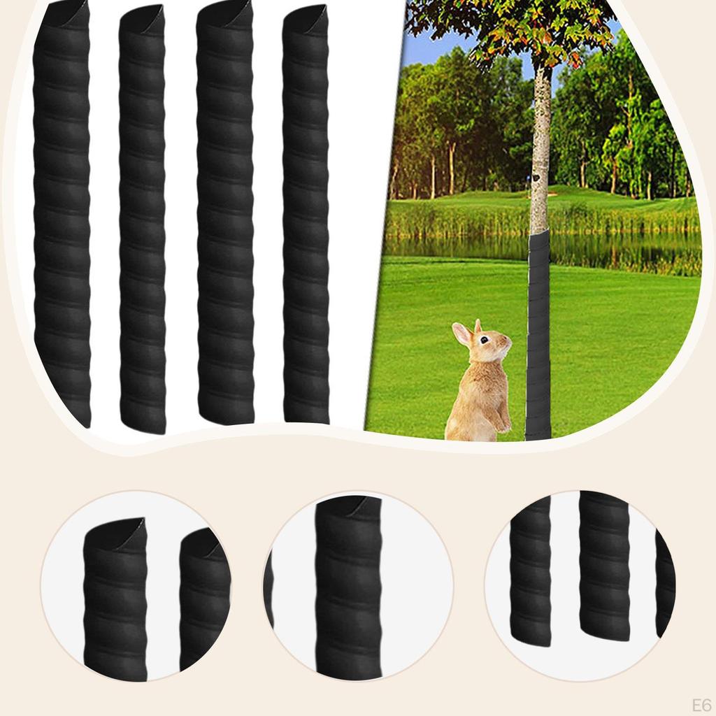 4 Stück Baumschutzhülle Einfache Anwendung Wildtierschutzhülle Tragbar Schützt Jungbäume