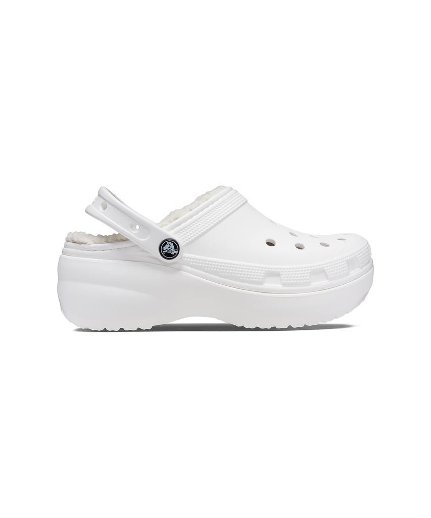 Crocs Classic Platform Lined Clogs Women - White / 207938-100